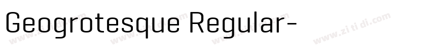 Geogrotesque Regular字体转换